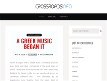 Tablet Screenshot of crossroadsinfo.com